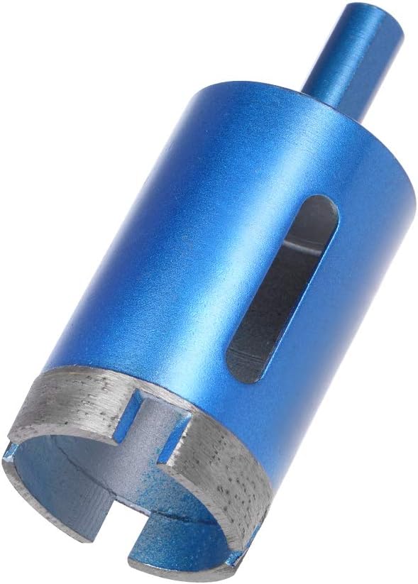 sourcing map 35mm Diamond Drill Bits Hole Saws Cutter Tool for Stone Concrete, Blue