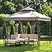 Coral Coast Prairie Grass 8 x 8 ft. Gazebo Canopy