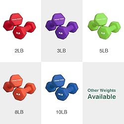PONE FIRST Dumbbell Hand Weight Pairs – Neoprene