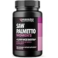Saw Palmetto for Women with Biotin 5000mcg - Powerful DHT Blocker to Support Hair, Skin, and Nail Health - 120 Count - Vegan, Non-GMO Vitamin for Stronger, Fuller Looking Locks - 2 Month Supply