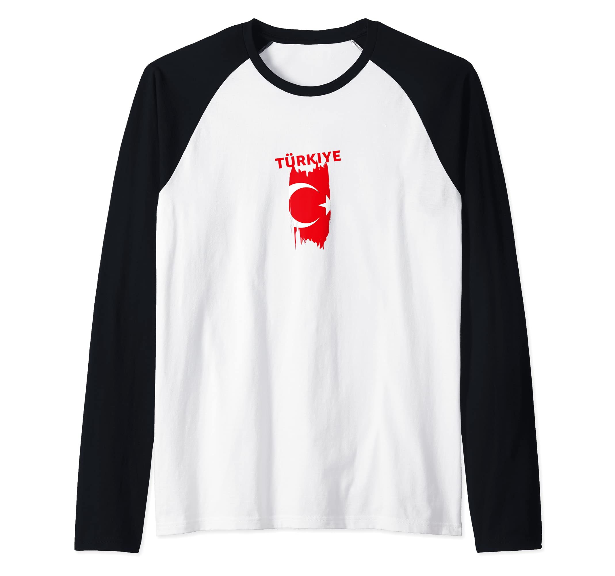 Flag Turkey Raglan Baseball Tee
