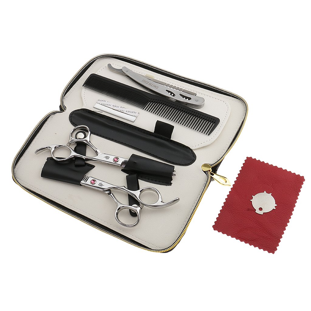 Free Shipping Magideal Kit 6pcs Ciseaux Coiffure