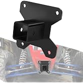 2" UTV Rear Receiver Hitch Plate Kit Compatible with 2014-2025 Polaris RZR XP 1000 XP 4 1000 XP4 1000 Coated with Rust-Resistant Powder