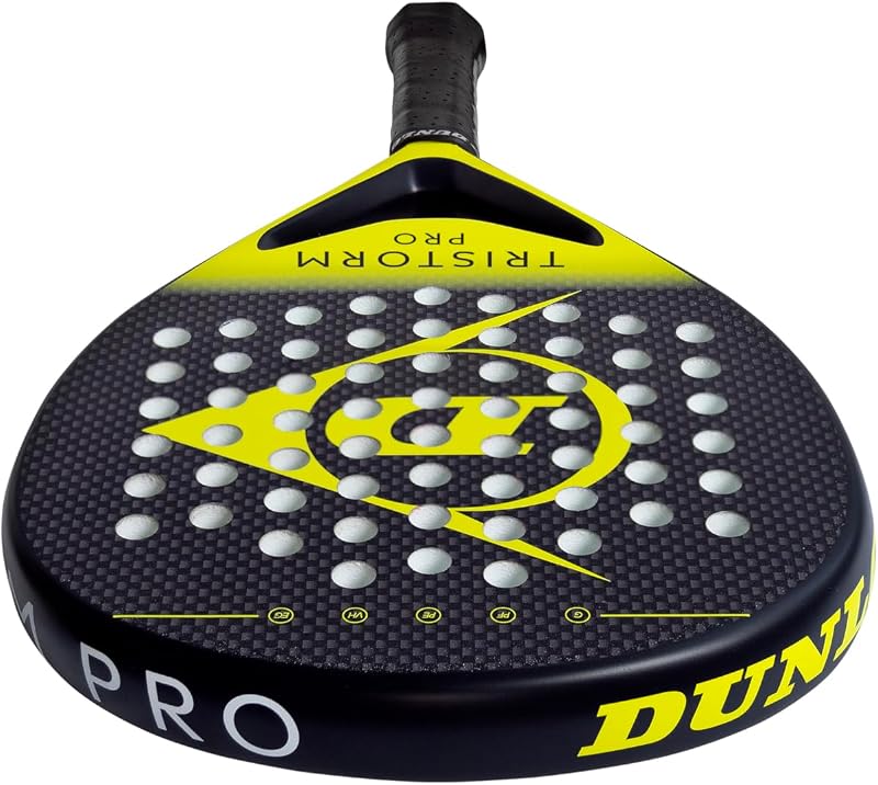 Dunlop Pala DE PÁDEL TRISTORM Pro – Forma de Diamante, núcleo Pro EVA, tecnología Power Frame para una progresión óptima