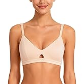 Luckfire Modal Bralette Cotton for Small Chest-Wireless Bra AAA/AA/A/B Cup Soft Cup Triangle Bra Breathable Comfortable