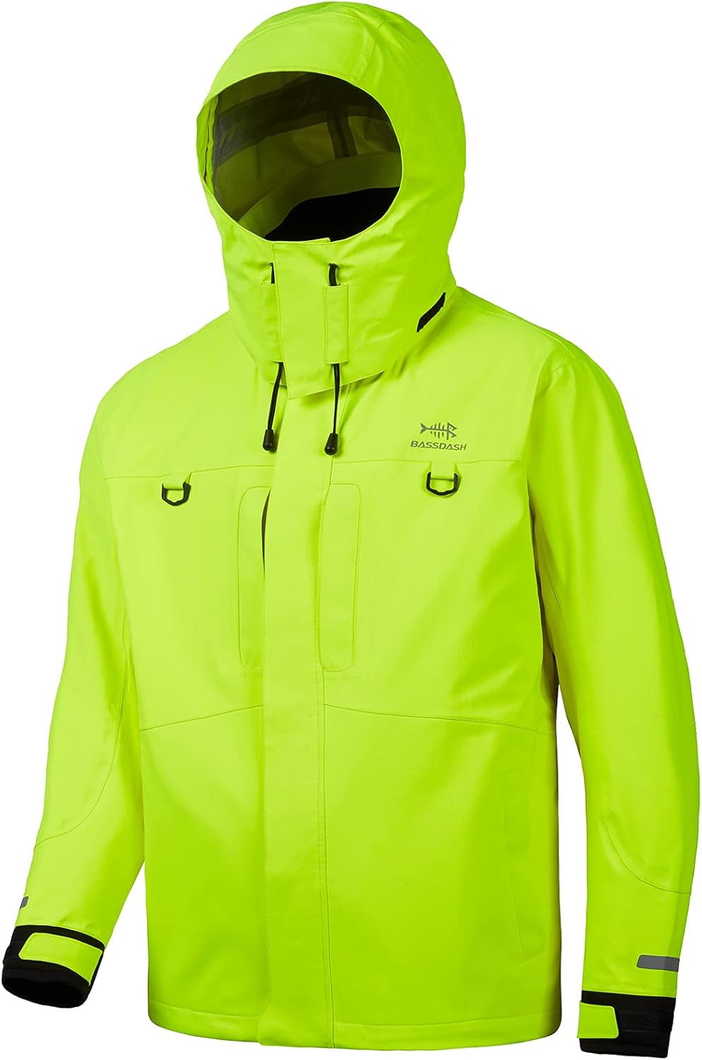 BASSDASH Valor Waterproof Fishing Jackets for Men Women Breathable Windproof Rain Jacket: Clothing