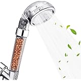 Nosame Shower Head, Filter Filtration High Pressure Water Saving 3 Mode Function Spray Handheld Showerheads for Dry Skin & Ha
