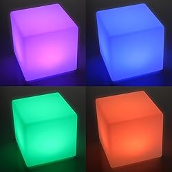 Frienda 4 Pcs Light up Cubes Cool Cosmic Cube