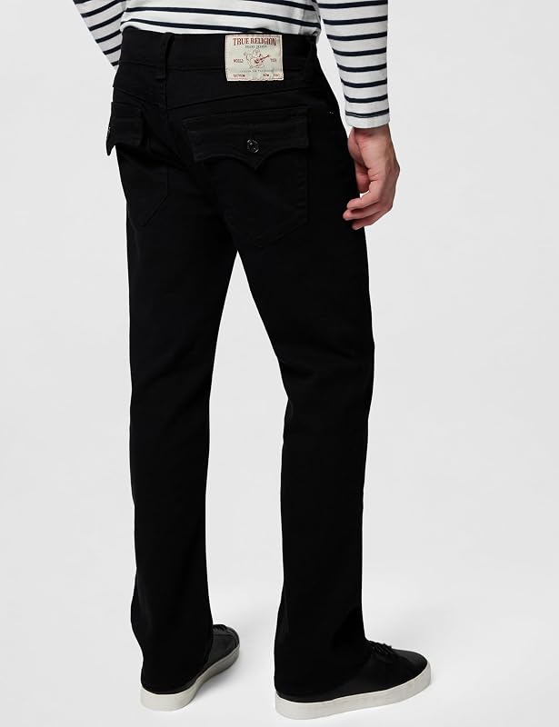 Herren Ricky gerade Rückenlasche Jeans, Body Spülung Schwarz, 36W / 34L