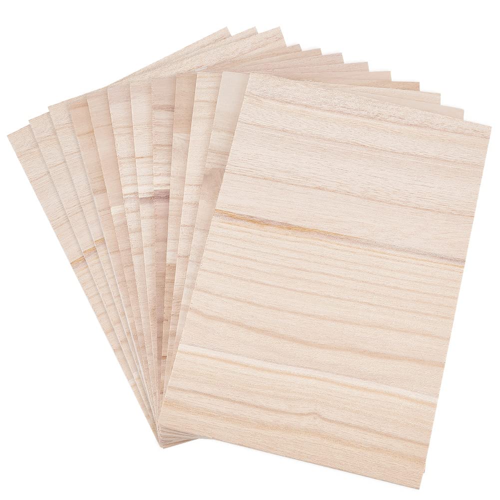 OLYCRAFT 12 Sheets Wooden Karate Breaking Boards 29.6x20cm Taekwondo Breaking Boards 3.5mm Punching Wood Boards Wooden Kick Board Training Accessory for Karate Practice Performing
