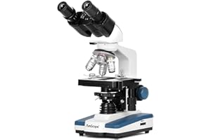 40X-2500X LED Digital Binocular Compound Microscope with 3D Stage + USB Camera