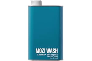 Mozi Wash Laundry Detergent Liquid, Central Coast- Sandalwood & Lavender, 50+ Loads, Concentrated, Non toxic, Plant Based Enzyme Cleaners, Long Lasting Luxury Clean, Cologne Soap for Men, 32 oz