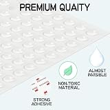 ZZLBZN Clear Rubber Feet 100Pcs Self Adhesive Non-Slip Pads for Furniture view 6