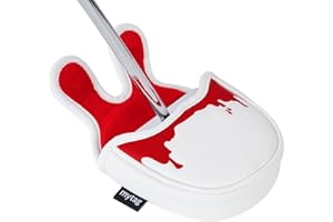 Golf Club Head Covers Mallet Putter Cover Hockey Goalie Mask Strong Magnetic Headcovers for Center Shaft