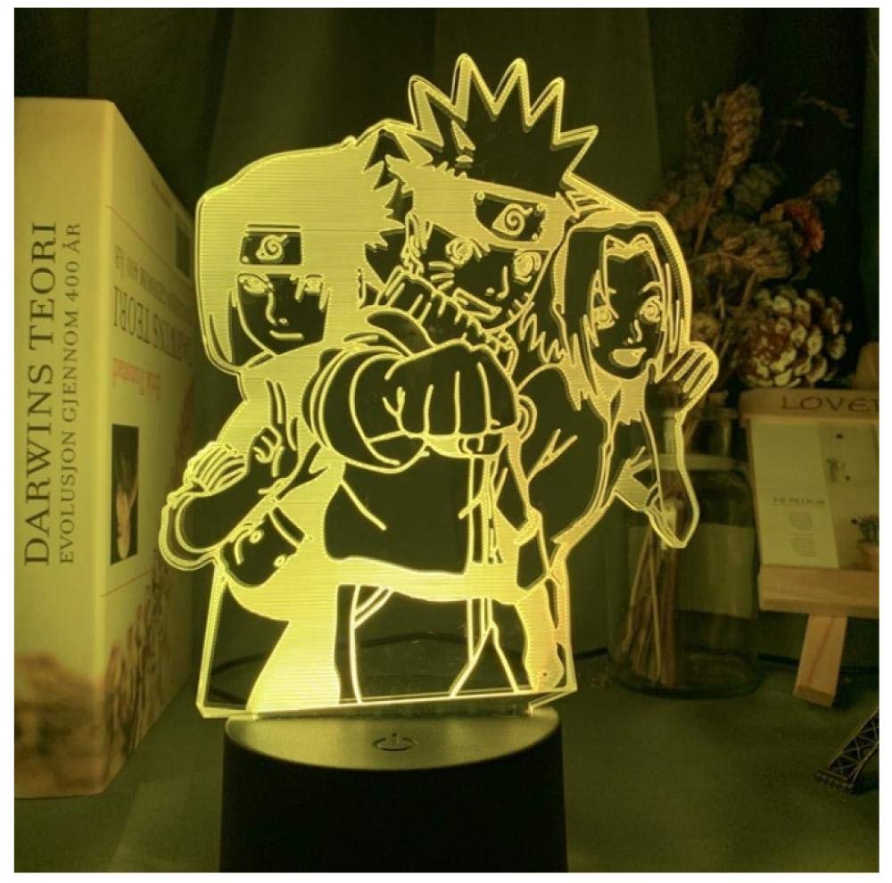 Drei-Personen-Team LED Nachtlicht 3D Illusion Lampe Kinder Nachtlampe