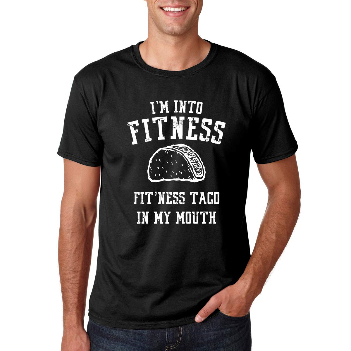 Fashions 'ness This Taco In My Mouth Funny College Workout T Shirt