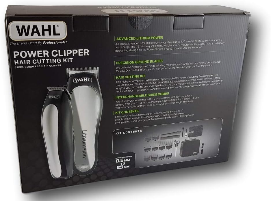 wahl power clipper hair cutting kit