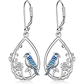 SCZKLAQ Jellyfish/Flamingo/Zebra/Blue Jay/Black Cat/Dragon Earrings 925 Sterling Silver Cute Animal Earrings Animal Jewelry Gifts for Women