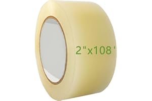 Avveckel Greenhouse Repair Tape, 2'' x108', 6 mils Reinforced, Clear, Adhesive Tapes for Plastic, Waterproof, Outdoor Use