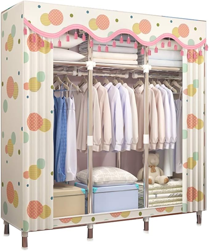 DPLQX Armario portátil Armario Plegable, armariotela Armario ...