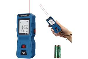 SG SURGOAL Laser Measure,RED/Green Laser Distance Meters with Side Button,Portable Handle Digital Measure Tool Measure Distance, Area