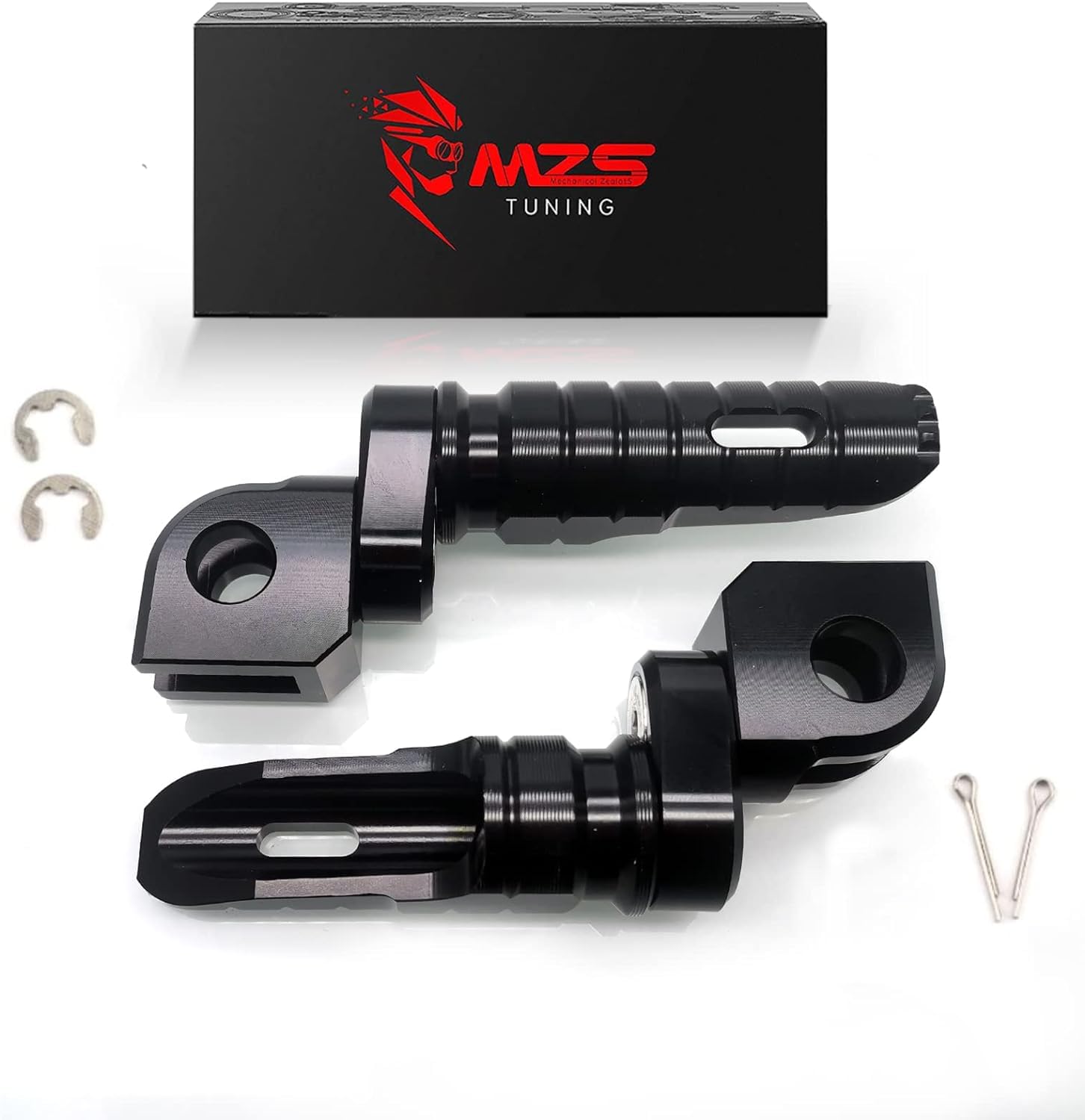 Mua MZS Motorcycle Foot Pegs, Front Rider Footpegs Footrest Rest Pedal