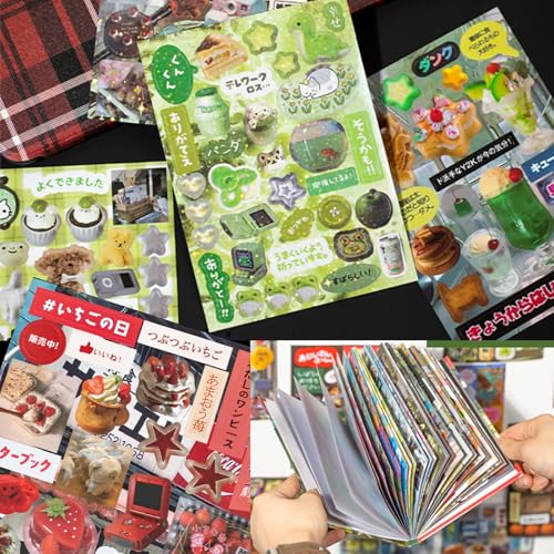 Japanese Manga Style Sticker Book, 45 Sheets of Romantic Memory Series Comic Books Style Material Decoration Stickers - 800+ Designs in 1 Book for DIY Scrapbooking Journaling Handbook Decoration (A)