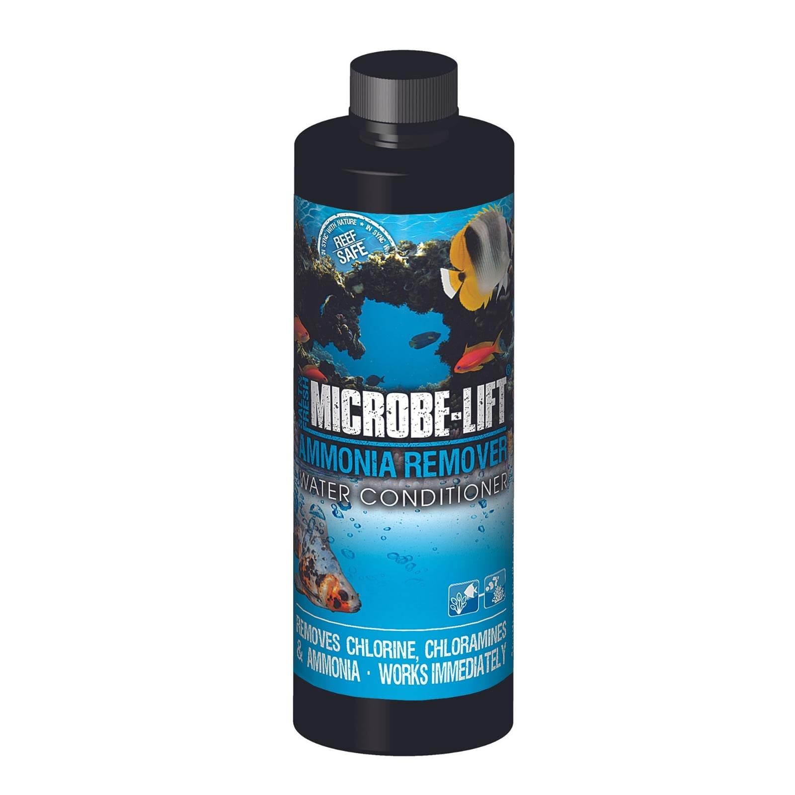 Photo 1 of MICROBE-LIFT Ammonia Remover Aquarium Water Treatment for Fresh and Salt Water Fish Tanks, 16oz