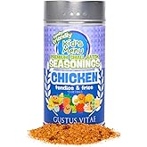 Kid’s Menu: Chicken - Tendies & Fries Gourmet Seasoning Mix | Hand Made Seasoning | All Natural Spice Mix | No MSG | Lower Sodium | Non GMO | Fun, Savory, Mild Flavor Spice Blend | Picky Eater Approved | Great for Ages 3–11 | Not Spicy | Quick & Easy | Family Friendly | Small Batch | Made in USA | Gustus Vitae