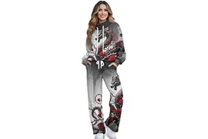 Xpyiqun Track Suits for Women Tracksuit Trendy Long Sleeve Sweatshirt and Jogger Sweatpants Comfy Hoodies Outfits