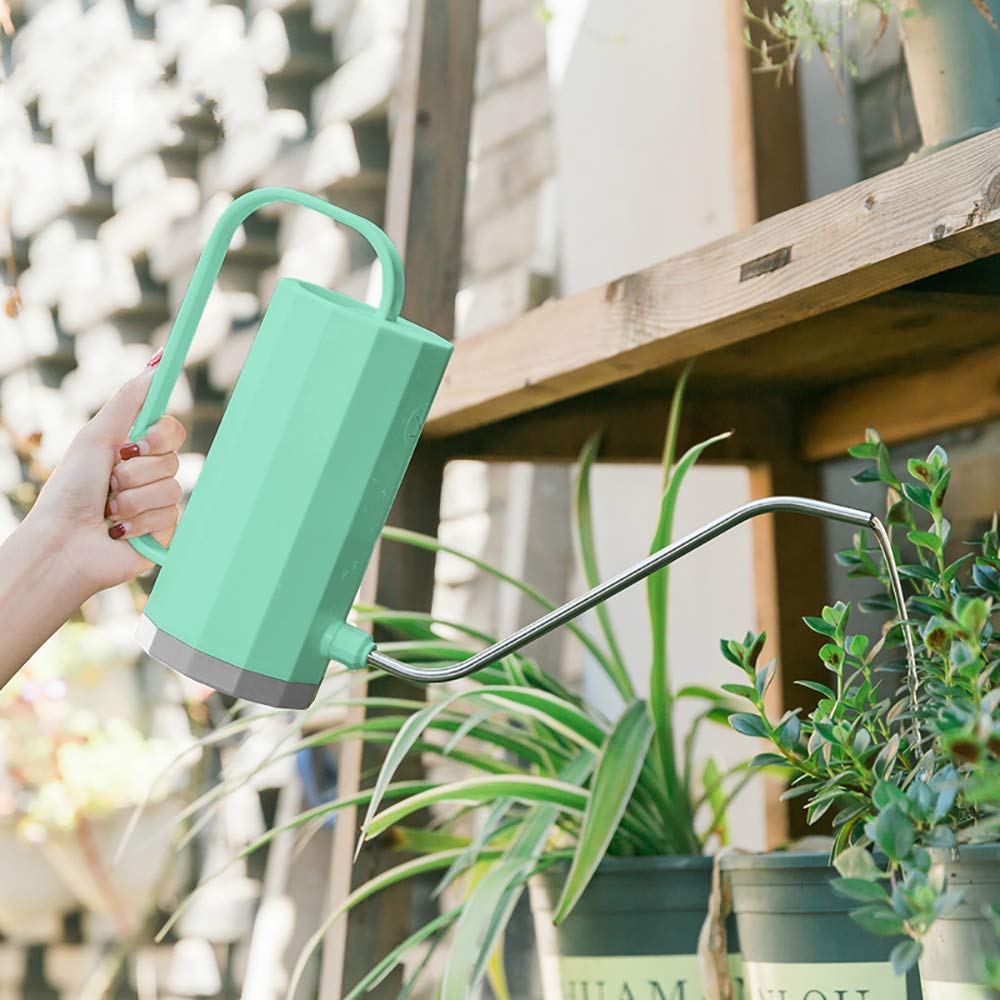THEKBS Plastic Watering Can, Modern Style Watering Pot with Long Spout, Small Size for Bonsai Indoors and Outdoors, 40oz/1.2L - Image 4