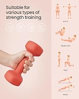 SONGMICS Set of 6 Dumbbells with Storage Stand 1kg 1.5kg 2kg Yellow Orange view 4