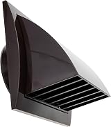 Repa Market 4 Inch Exhaust Vent with Rain Cover Backdraft Damper Brown ABS view 7