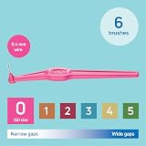 TePe Angle Interdental Brush Pink ISO 0 0.4mm 6pcs Narrow Gaps view 3
