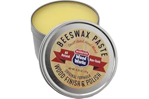 Interstate WoodWorks Beeswax Paste Wood Finish & Polish - 6.25 oz.- Cutting Board Sealer - Made in America