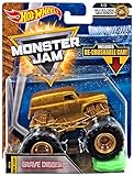 Hot Wheels Monster Jam 2018 MJ Golden Machines Grave Digger 1:64 Scale, Gold