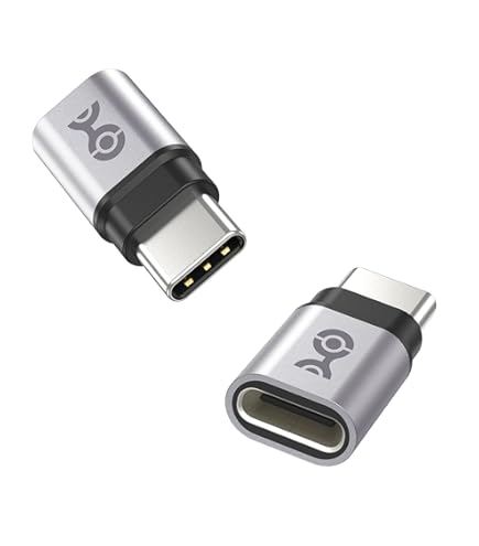thumbnail image 2 of 40gbps Type C Danfetsoy USB C Male To Male Adapter 2-Pack - 40Gbps Data & 100W Charging Support (Silver) Casual Men's Sweater 2 of 14