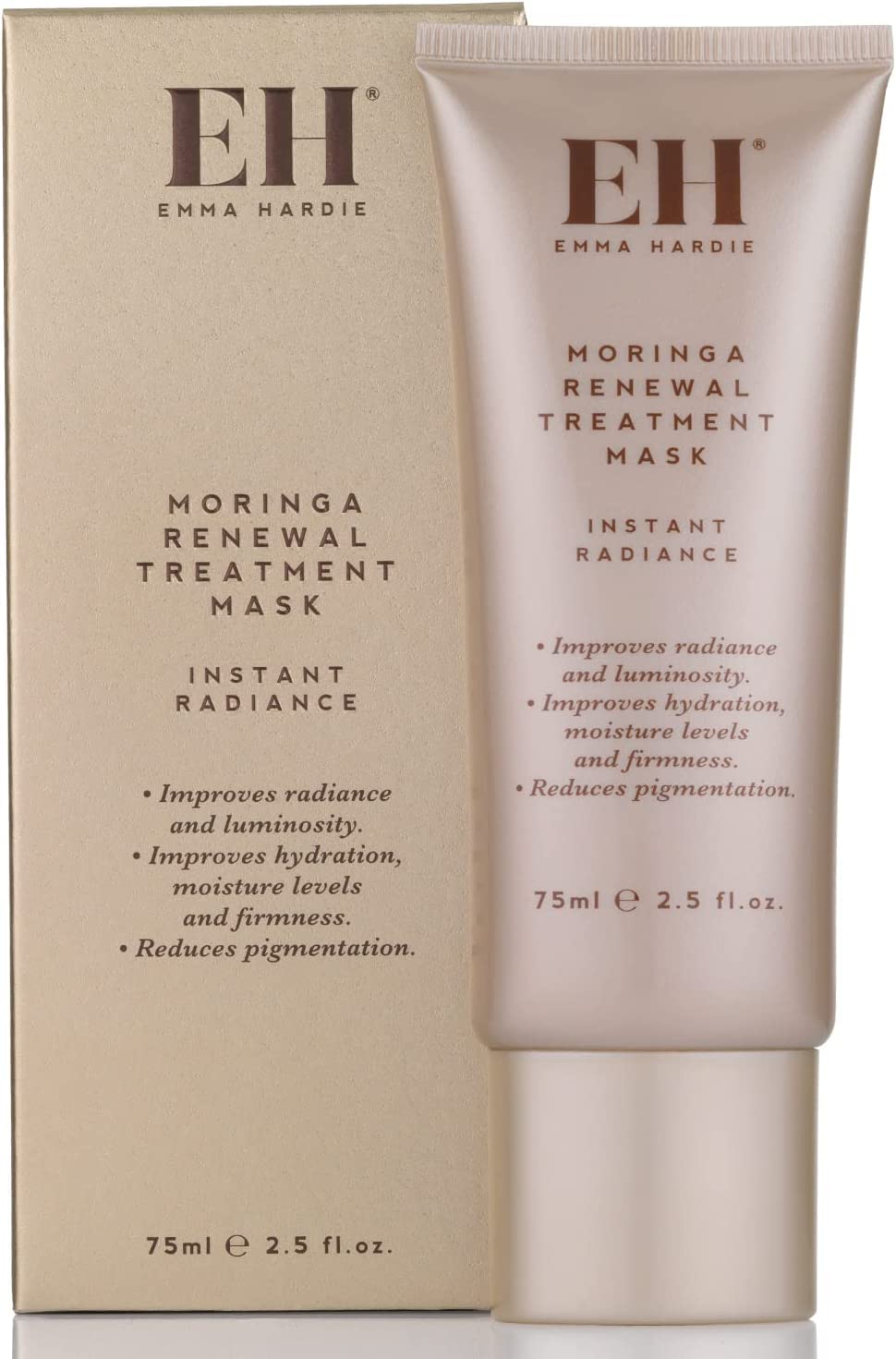 Emma Hardie 75ml Moringa Renewal Treatment Mask, Moisturizes & Firms Skin, Reduces Pigmentation & Evens Out Complexion, Suitable for Sensitive Skin, Vegan & Cruelty Free