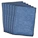DII Cleaning, Washing, Drying, Ultra Absorbent, Microfiber Dishcloth, 12x12 (Set of 6) - Blue
