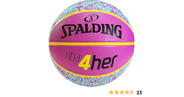 Spalding Nba 4 Her Balon De Baloncesto Rosa Y Azul Talla N A Amazon Es Deportes Y Aire Libre