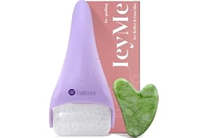 BAIMEI Cryotherapy Ice Roller and Gua Sha Facial Tools Reduces Puffiness Migraine Pain Relief, Skin Care Tools for Face Massager Self Care Gift for Men Women - Purple