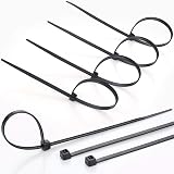 sinzau 100mm x 2.5mm Black Heavy Duty Nylon Cable Ties Wraps Pack of 1000 view 6