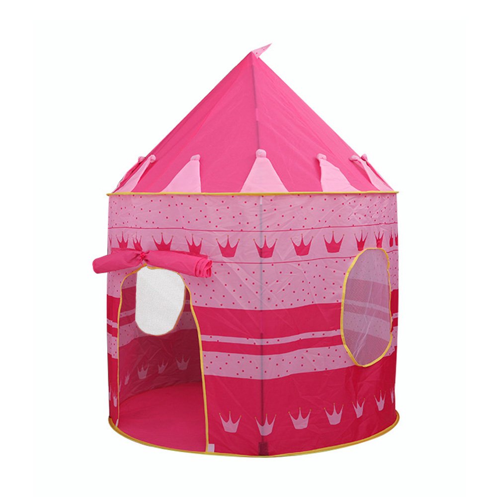 Hippih Indoor/Outdoor Little Princess Castle Play Tent for Girls, Promotes Early Learning, Social Bonding and Imaginative Play (Pink)