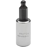Stanley Proto J47709/64B 1/4-Inch Drive Ball End Hex Bit Socket, 9/64-Inch