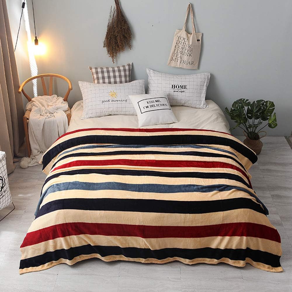 Urijk Soft Fluffy Warm Throw Blanket for Sofa, Bed, Couch, Car -Microfiber, Wrinkle Resistant, Anti-fade, Double/Twin Size