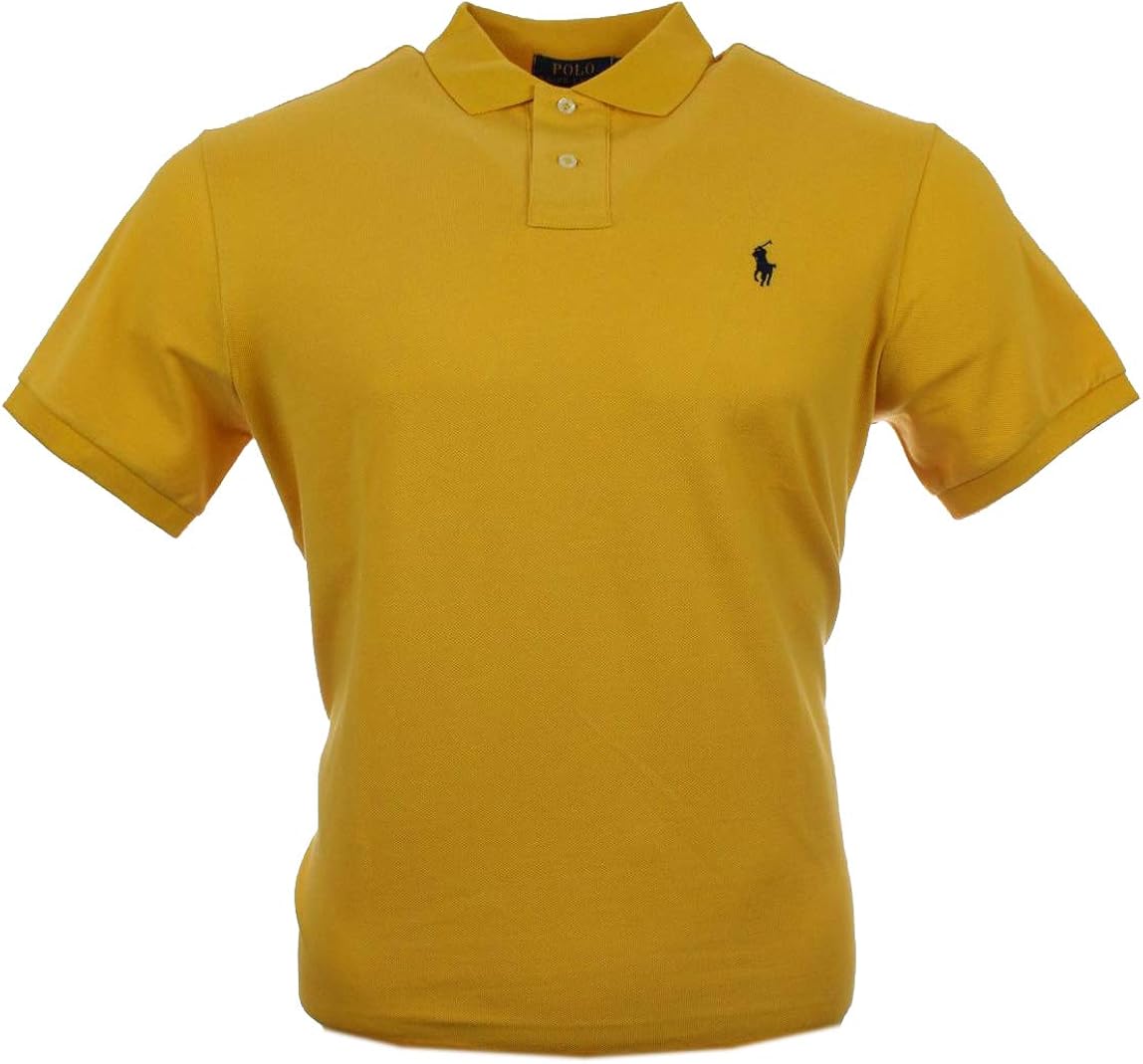 Ralph Lauren Classic Fit Men's Polo Shirt Gold Yellow Medium