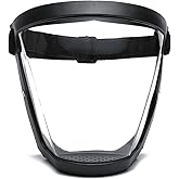 DSHTP Full Face Shield, Reusable Protective Anti-Fog Transparent High-Definition Platic Face Shield with Adjustable Band, Super Protective Face Shield for Unisex and Adultel