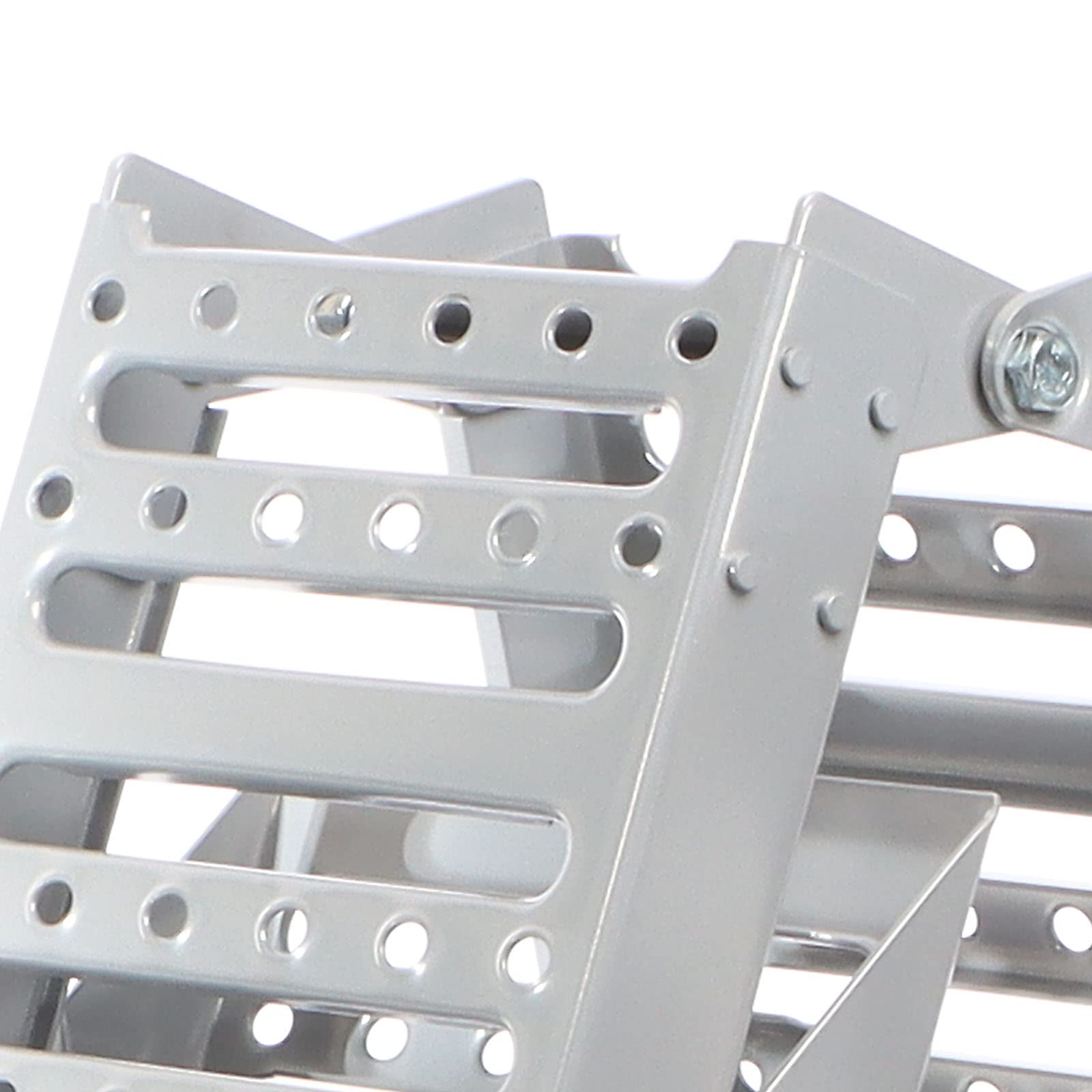 XPOtool 2X Auffahrrampe max. 800 kg 3-Fach klappbar 195,5 cm für Motorrad ATV Quad, Stahl Auffahrschiene faltbar, Verladerampe rutschsicher 5