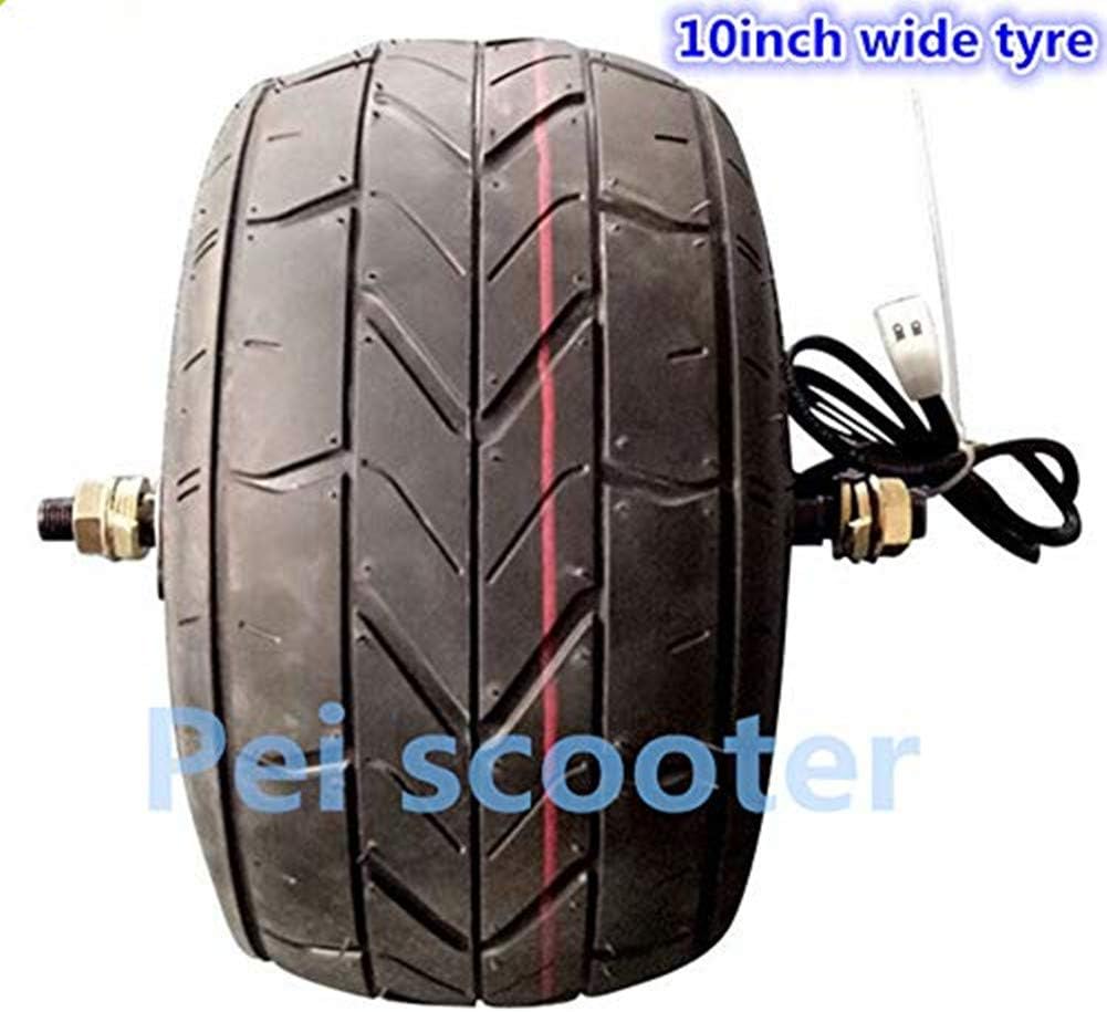 10 inch 10x6.0-5.5 Wide tyre BLDC brushless gearless Wheel hub Motor Power Scooter Hally Motor with disc Brake phub-147