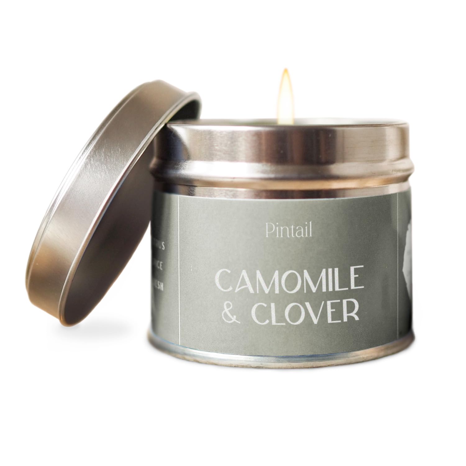 Pintail Candles Classic Tin (Camomile and Clover Home Fragrance) Scented Candles Long Burning (35 Hour Burn Time), Hand-Poured Scented Candles Gifts for Women - Genuine Pintail Candle Gift